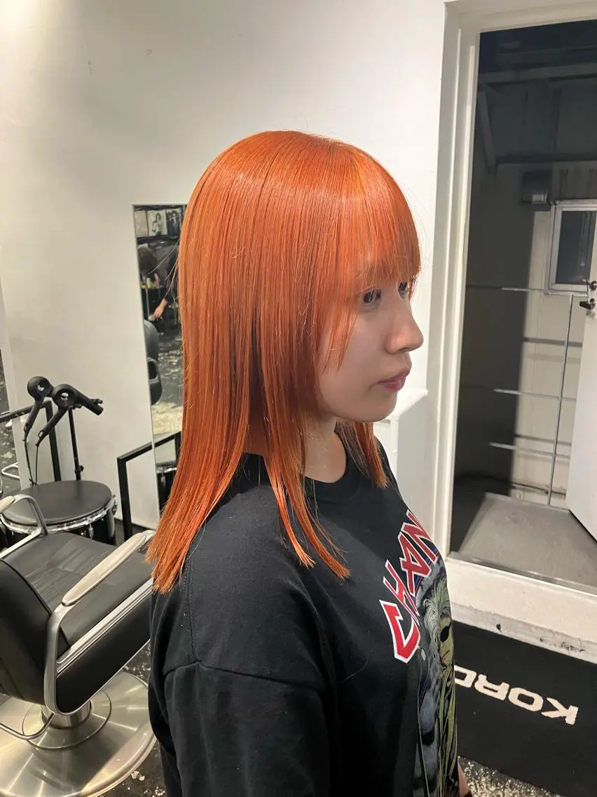 ミディアム カラー ヘアカラー トリートメント ryuei /原宿のヘアスタイル
