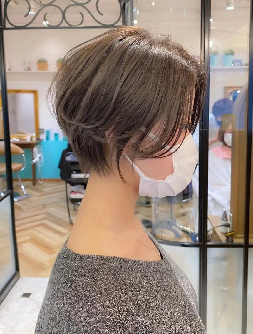 ショート カラー カット ヘアカラー トリートメント ヘッドスパ 🇰🇷韓国レイヤー 錦糸町【北山謙三】のヘアスタイル