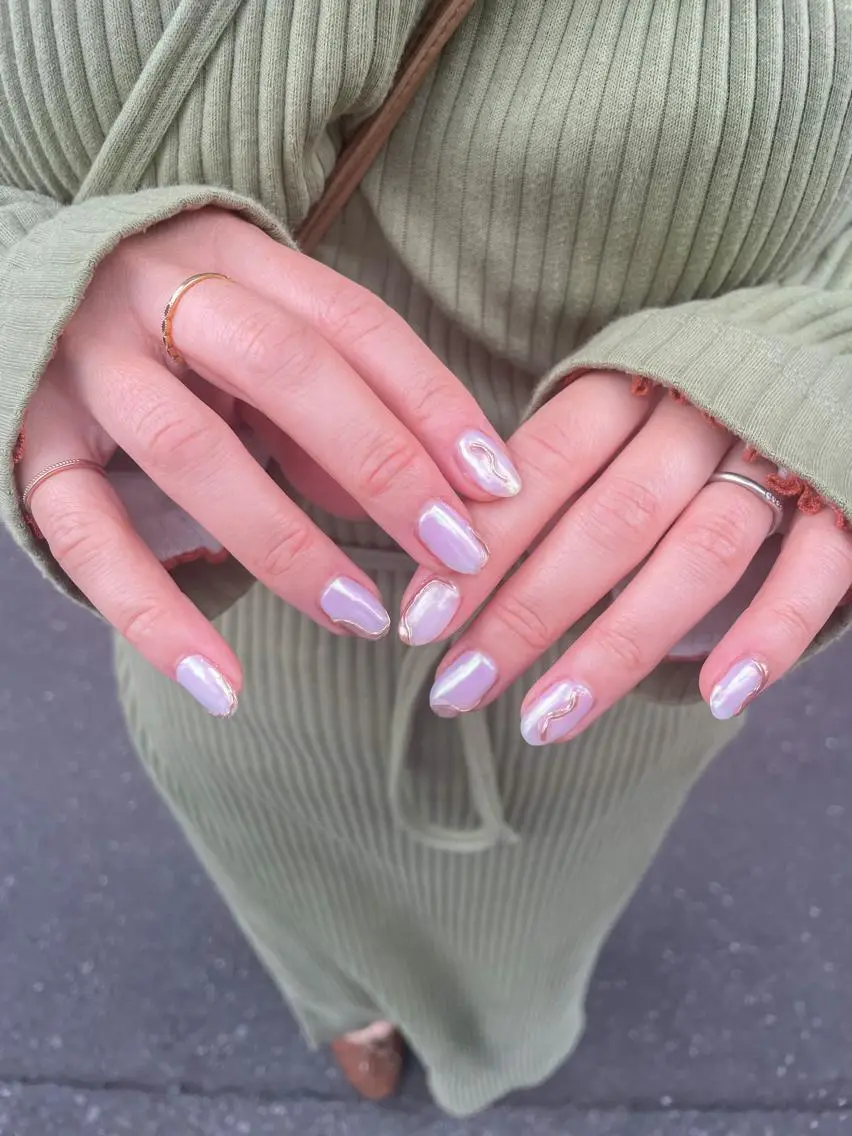 ネイル オーロラネイル Lira nailのネイルデザイン