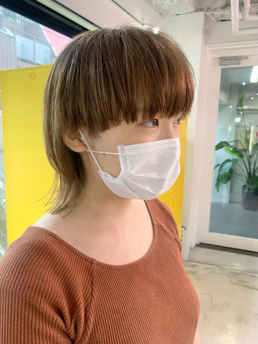 ショート カラー ヘアアレンジ 🧨ブリーチー×ボブ レイヤー💎じゅえるのヘアスタイル