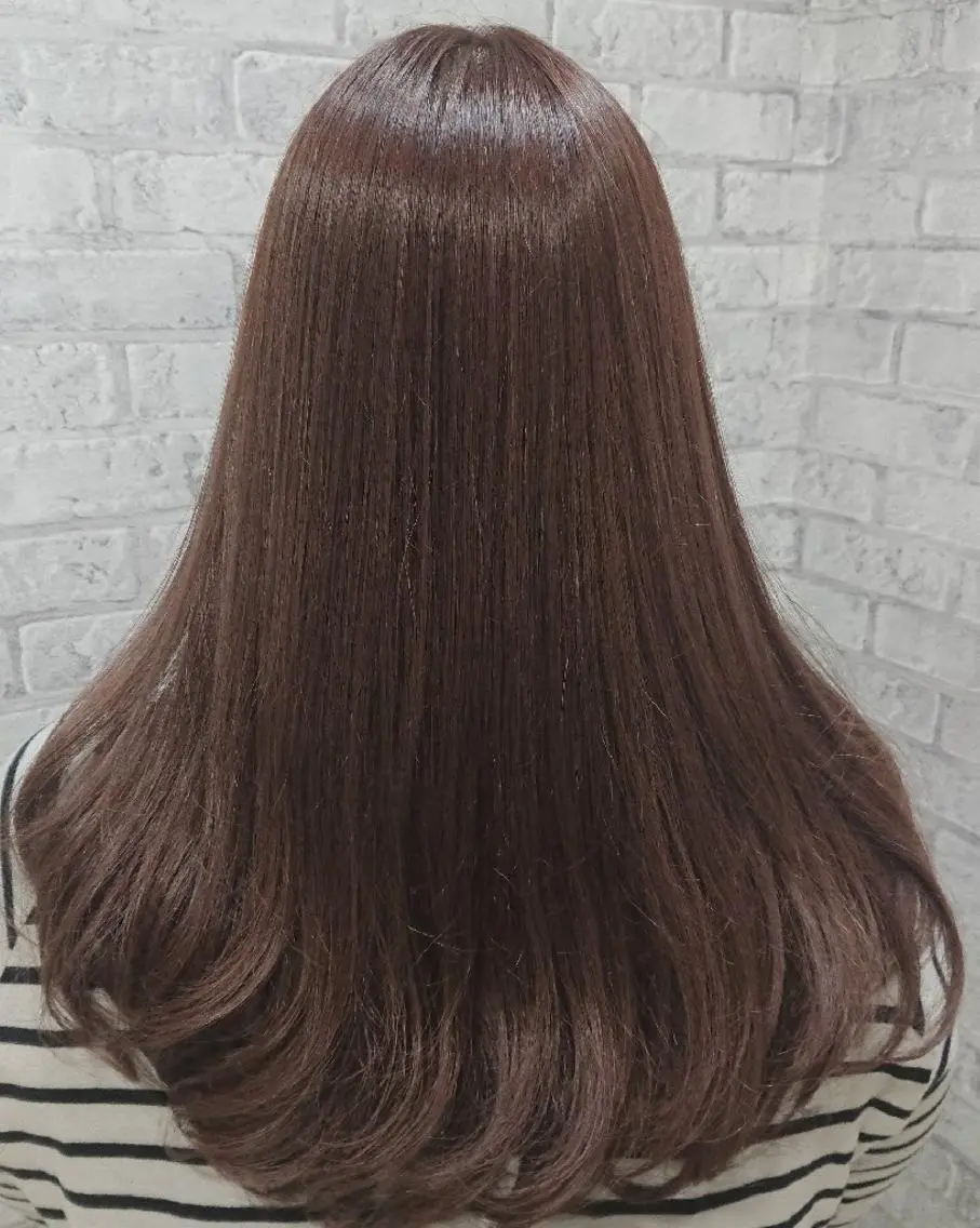 セミロング カラー アッシュ ピンクカラー ピンクアッシュ カット ヘアカラー トリートメント 秋山 幸太のヘアスタイル