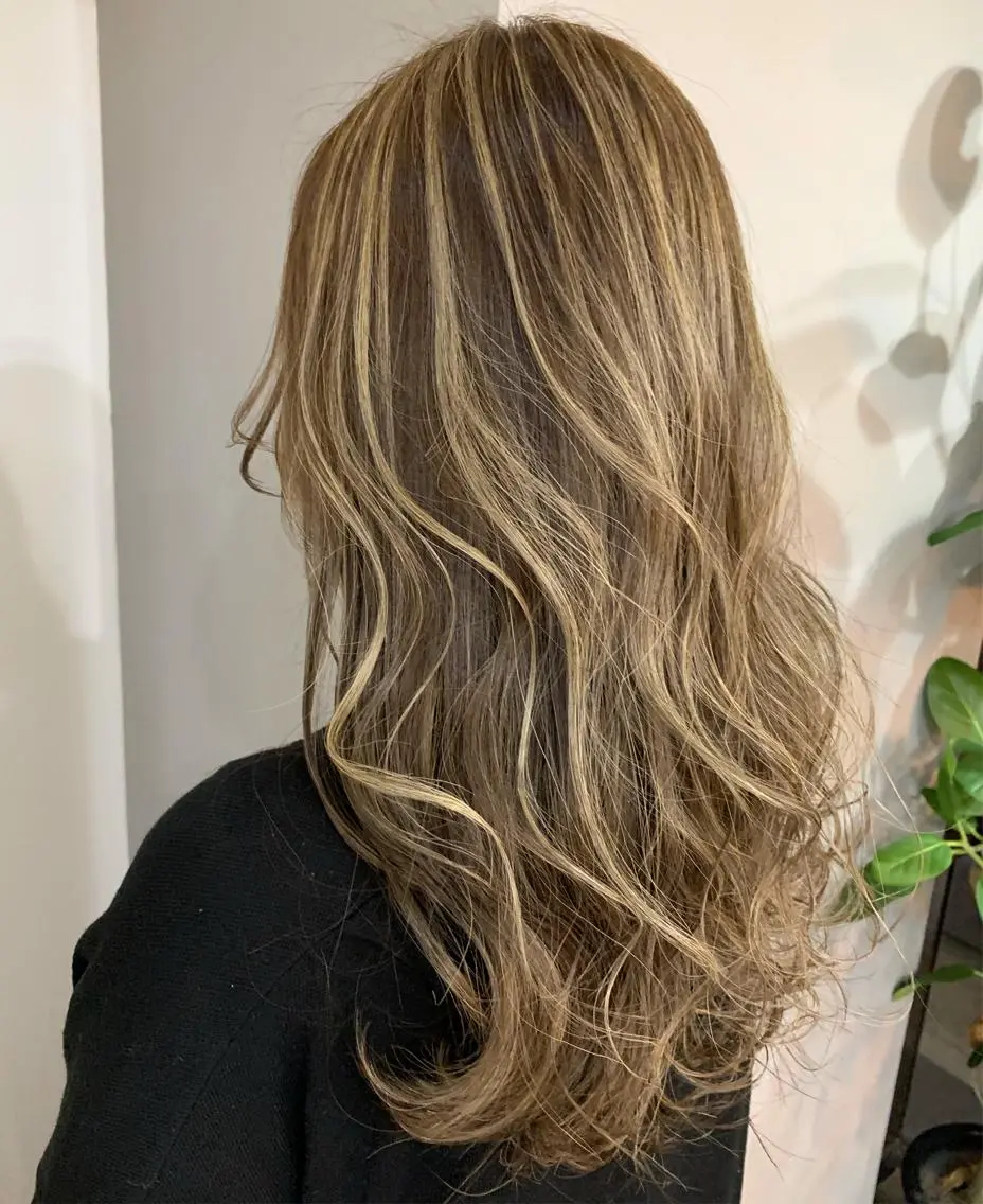 ロング カラー ヘアカラー 心斎橋韓国ボブ 好原良真のヘアスタイル
