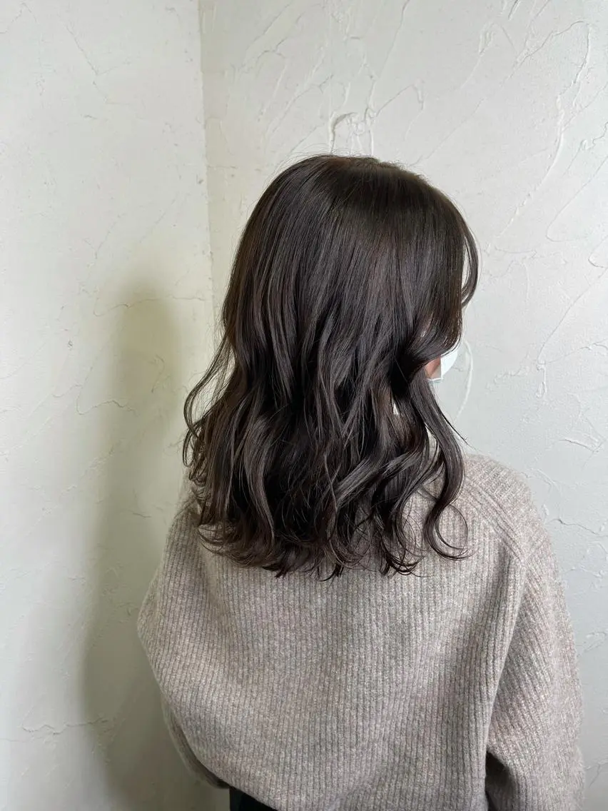 セミロング カラー 韓国ヘア🫧艶カラー 🫧髪質改善/オオヤのヘアスタイル