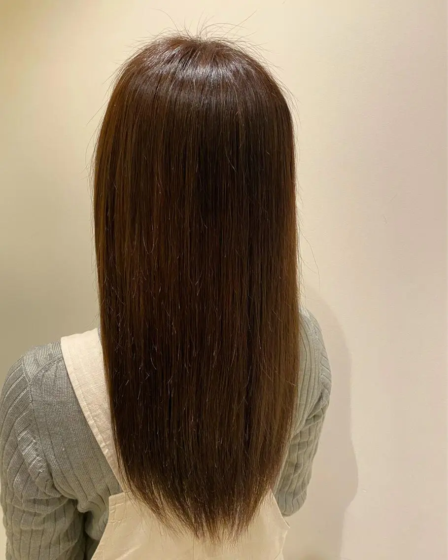 ロング カラー イルミナカラー カット 縮毛矯正 トリートメント 艶髪🌿美髪 大塚礼乃【西荻窪】のヘアスタイル