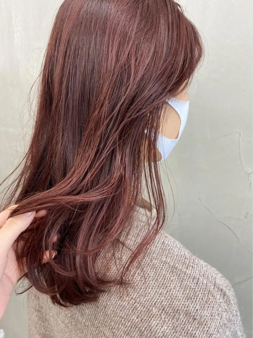 ミディアム カラー e rikaのヘアスタイル