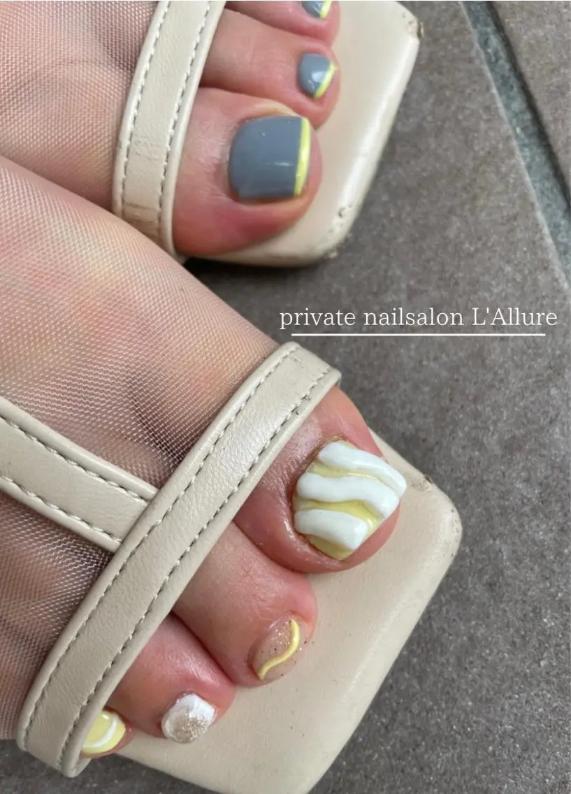 ネイル フットネイル nailsalon -L'Allure-のネイルデザイン