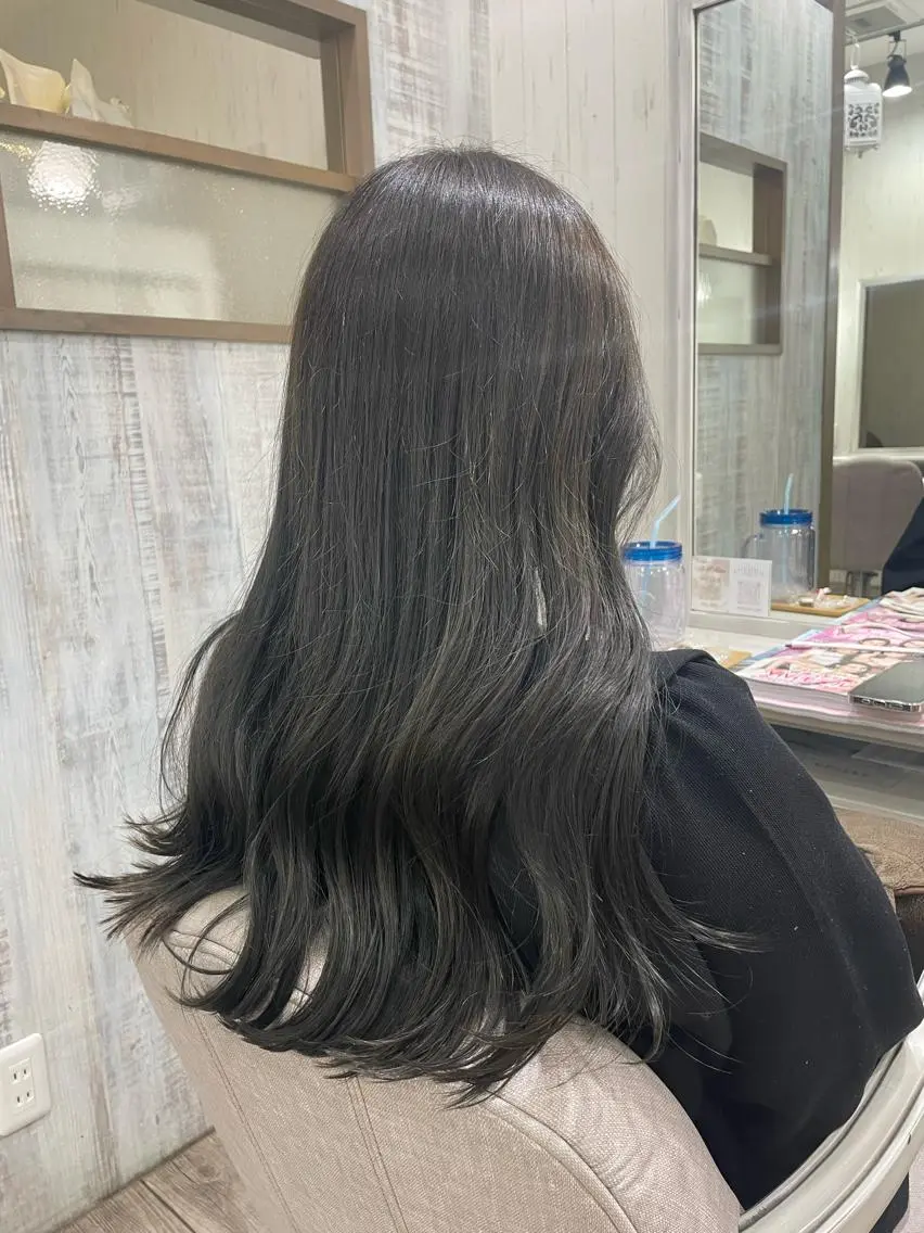 ロング ネモトメイナ🌿‬ 今月末で退職しますのヘアスタイル
