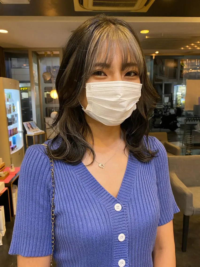 ロング カラー 石井 光星のヘアスタイル