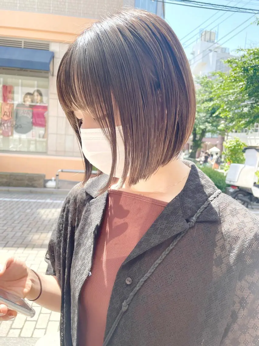 ショート カラー カット ヘアカラー トリートメント 齋藤 咲のヘアスタイル