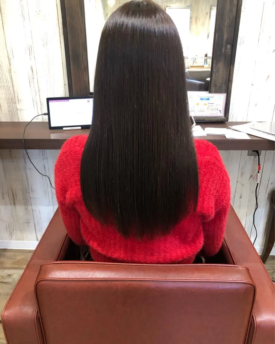 ロング カラー 髪質改善 カット ヘアカラー トリートメント 伊藤 みきのヘアスタイル