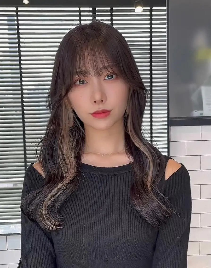 ミディアム カット ヘアカラー トリートメント 🌫️大人韓国ヘア 🌫️naoyaのヘアスタイル