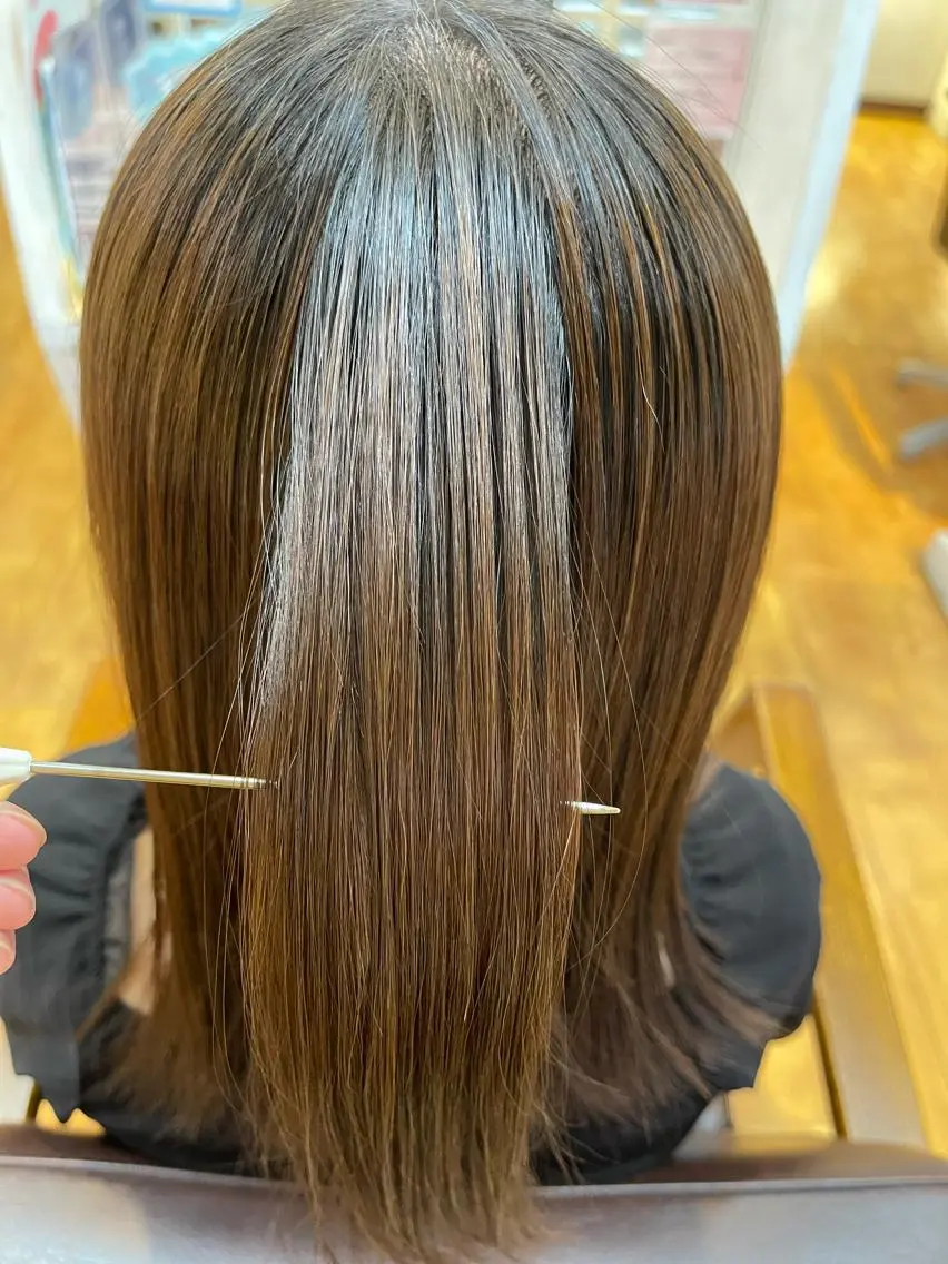 ロング 縮毛矯正 トリートメント 梶谷 和希のヘアスタイル