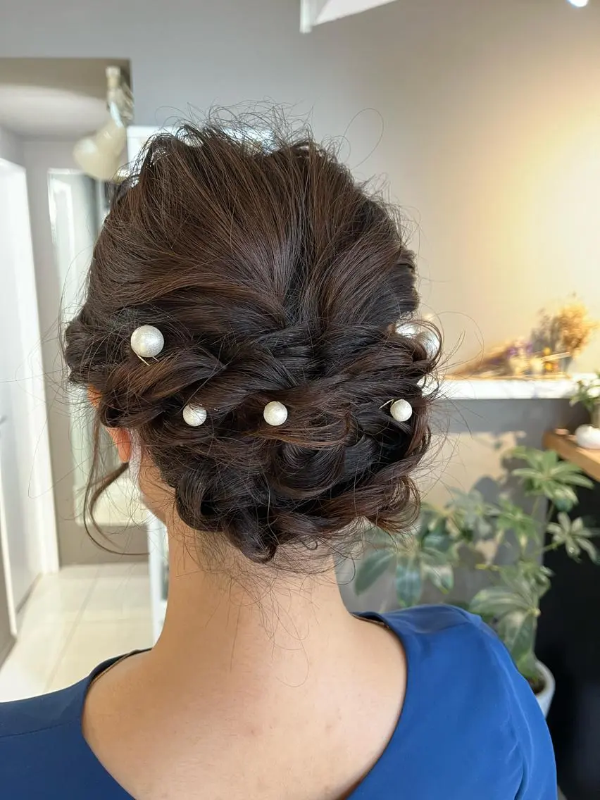 セミロング カラー ヘアアレンジ キッズ ネイル マツエク・マツパ アイブロウ 透明感カラー🤎 ゆりのヘアスタイル