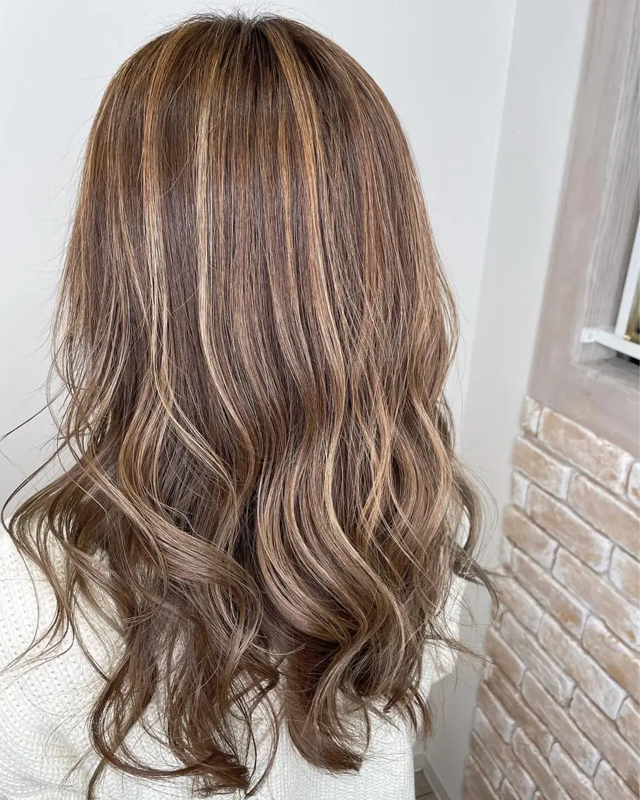ロング カラー アッシュ ブラウンカラー 透明感カラー ハイライトカラー 外国人風カラー ヘアカラー トリートメント 河合秀明/ショート /ボブ/レイヤーのヘアスタイル