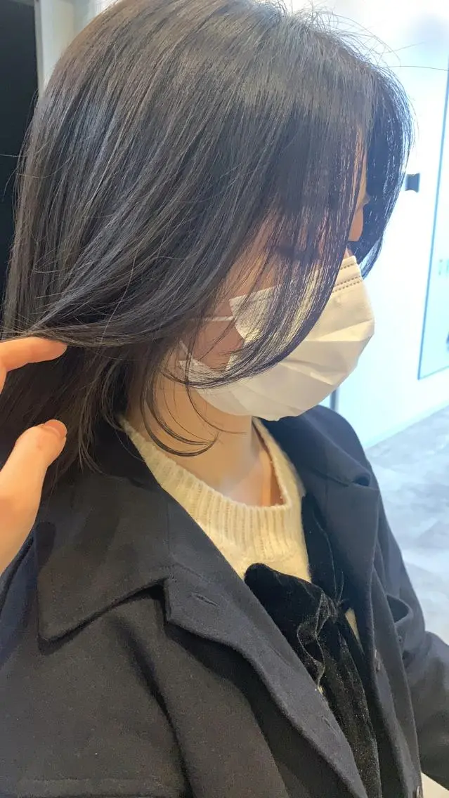 ロング カラー カット ヘアカラー トリートメント 韓国レイヤー✨ yasuko銀座のヘアスタイル