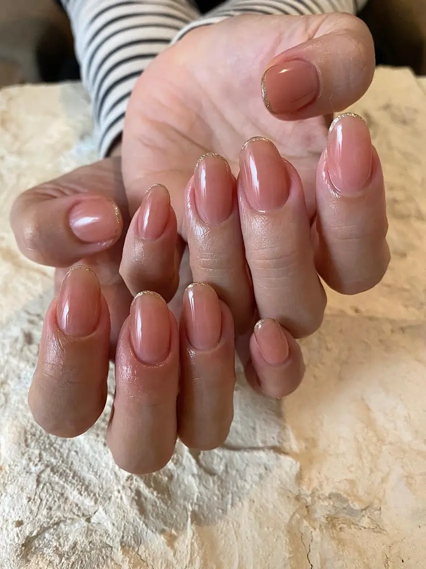 ネイル ラメ(グリッター) ハンドネイル and M. nailのネイルデザイン