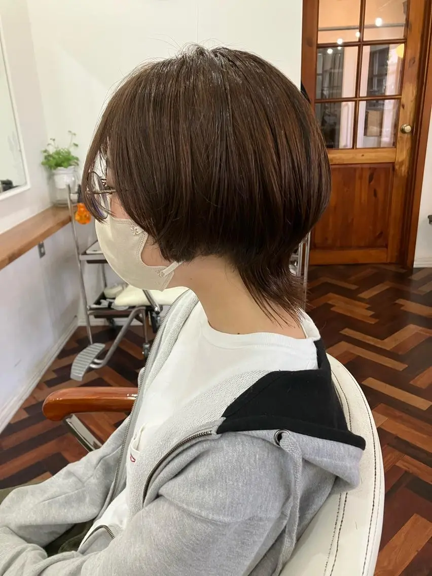 ミディアム ウルフカット カット 佐藤 悠生 メンズパーマ.カットのヘアスタイル