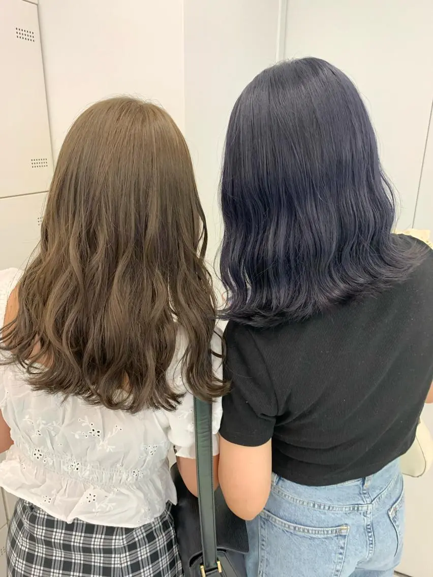 ミディアム カラー ヘアアレンジ 💕上野美容師☁ ブリーチ💖サワのヘアスタイル