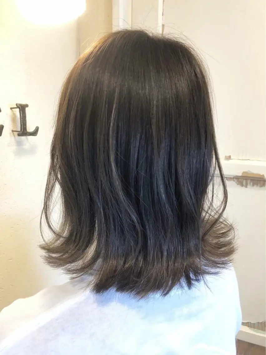 ミディアム カラー アディクシーカラー エドルカラー ハイライトカラー イルミナカラー ハイライト ヘアカラー 髪質改善ヘアケア 艶髪特化/上田のヘアスタイル