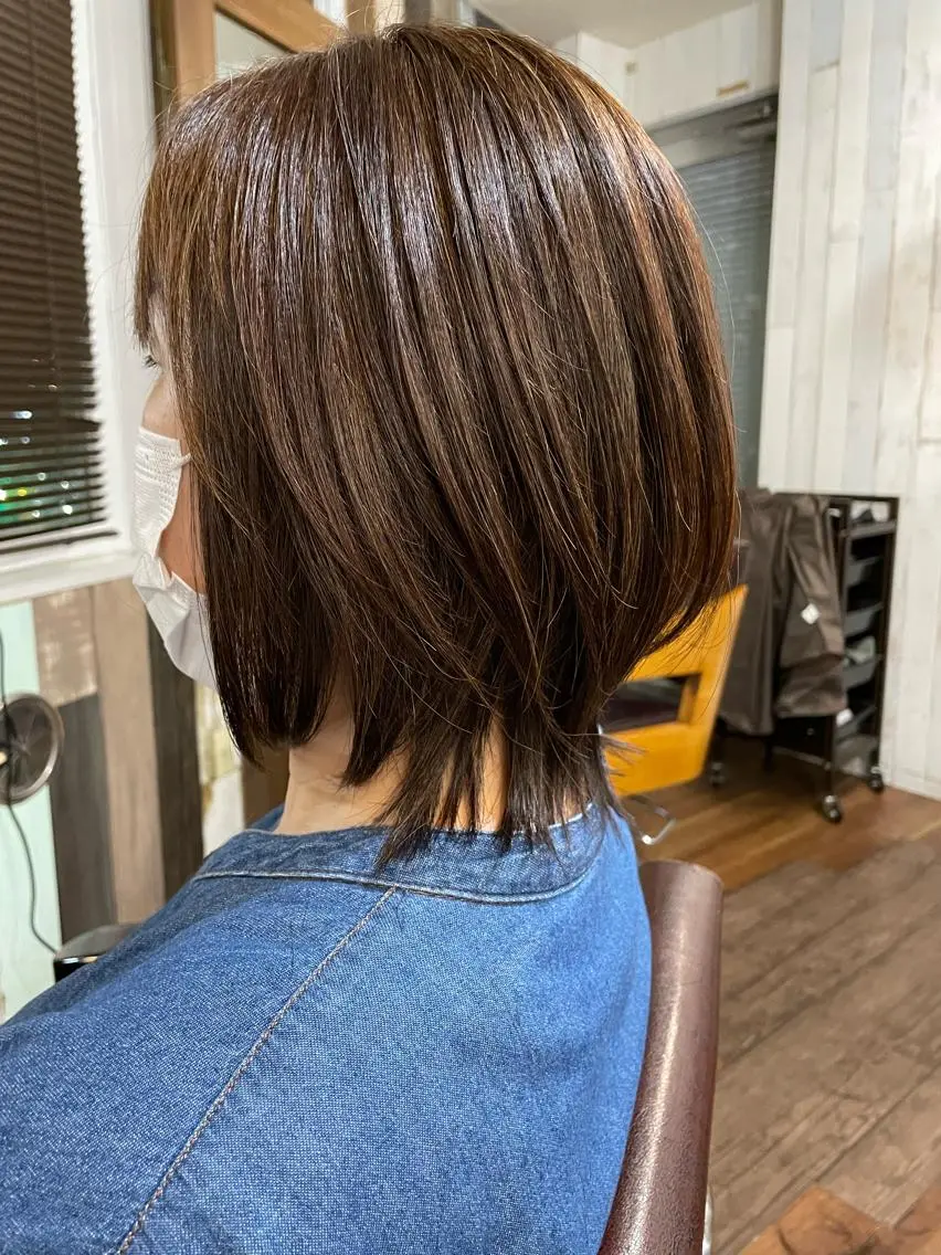 ミディアム ウルフカット サロンアカデミー 増渕　規泰のヘアスタイル
