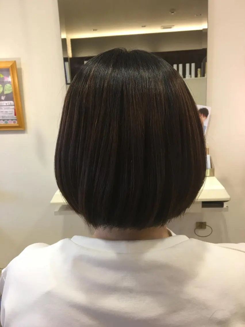 ショート パーマ 縮毛矯正 辻出 綾弥のヘアスタイル