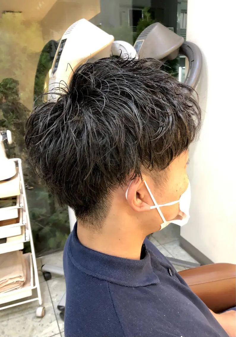 ショート パーマ 小林 優太 メンズパーマ✨のヘアスタイル