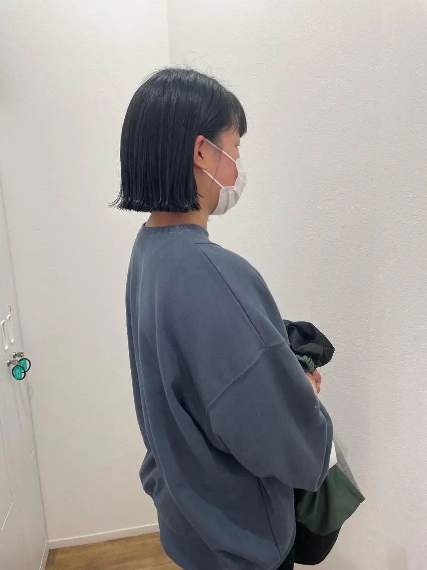 ショート 切りっぱなしボブ ボブ トリートメント カット トリートメント 山本 愛永のヘアスタイル