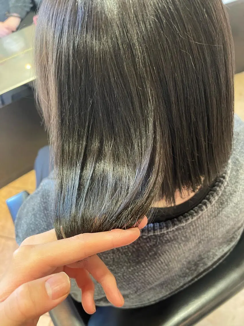 ミディアム 髪質改善 トリートメント 酸熱トリートメント 川崎 龍馬のヘアスタイル