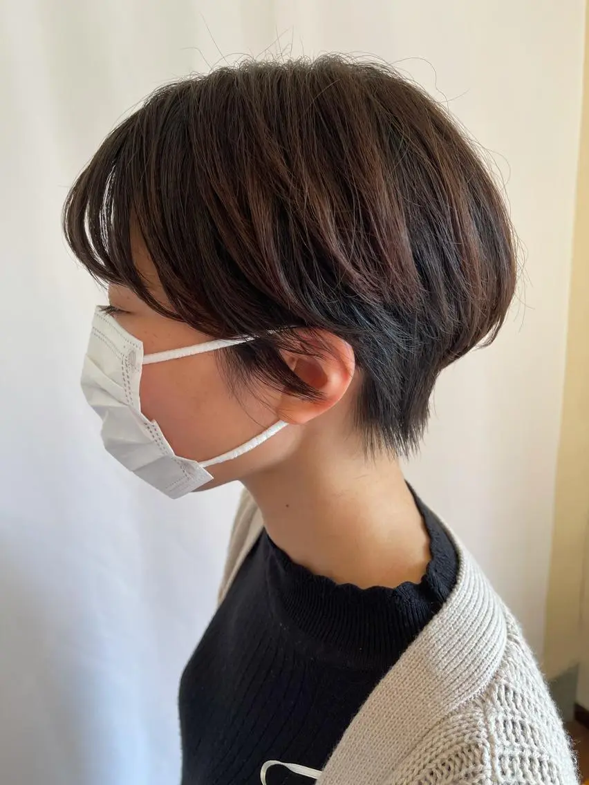 ショート くびれヘア ショートヘア 血分 優人のヘアスタイル