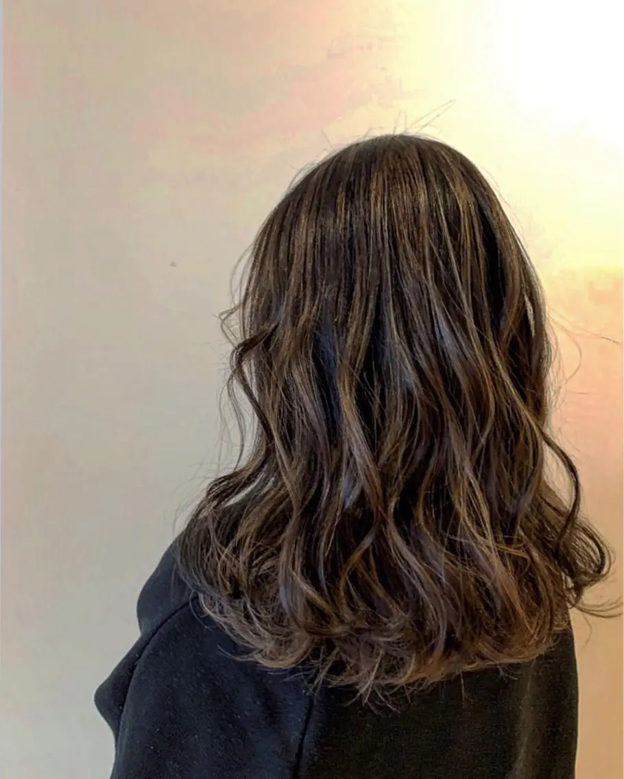 ロング カラー ヘアアレンジ ハイライトカラー ハイライト 美容室sand 横浜のヘアスタイル