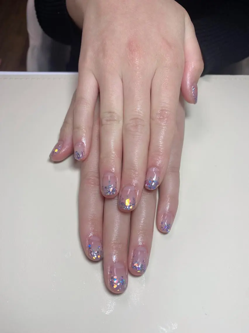 ネイル ラメ(グリッター) ラメグラデーション ハンドネイル Nail Salon K 🧸美爪育成のネイルデザイン