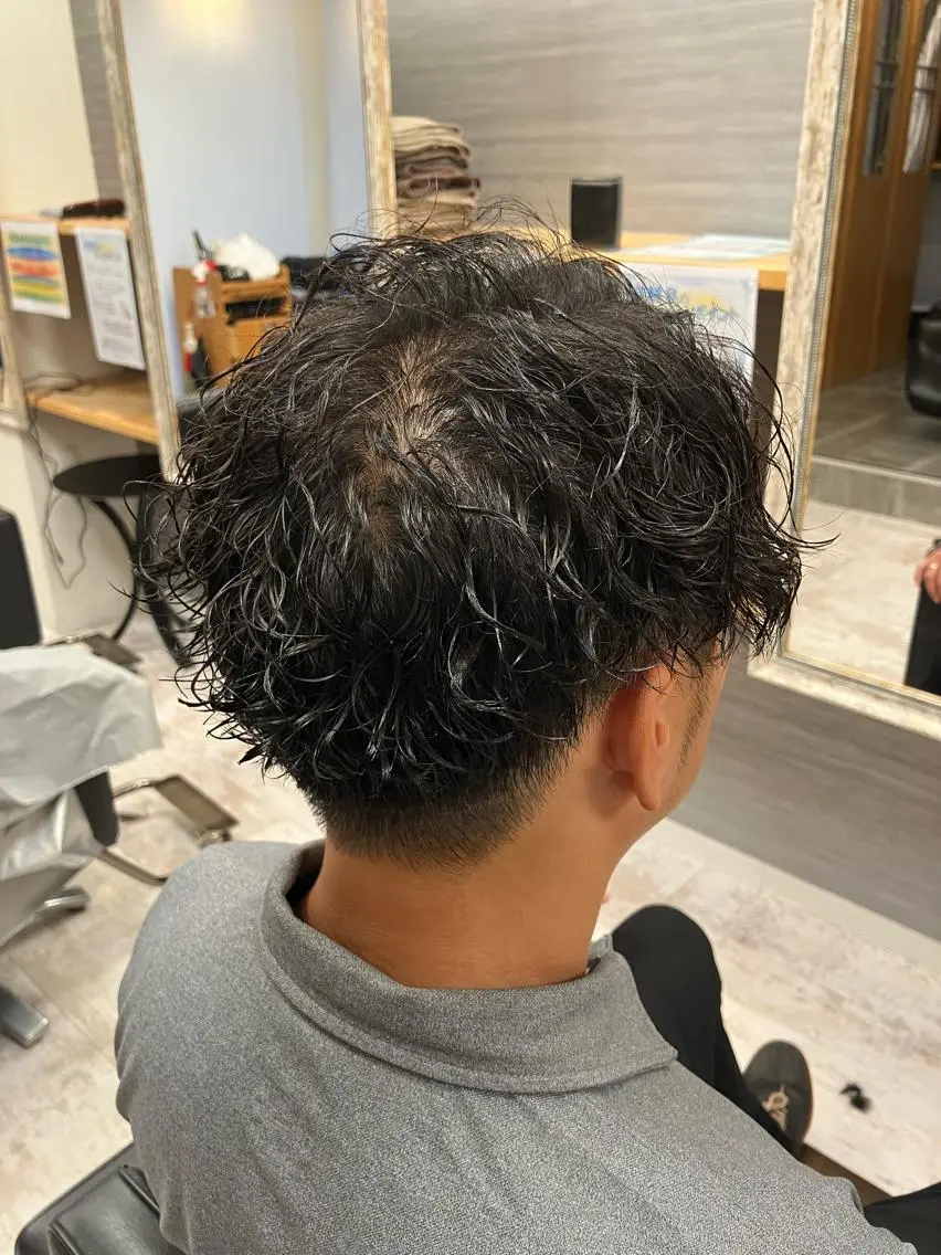 パーマ メンズ カット パーマ メンズ特化/パーマ/ フェードWATARUのヘアスタイル