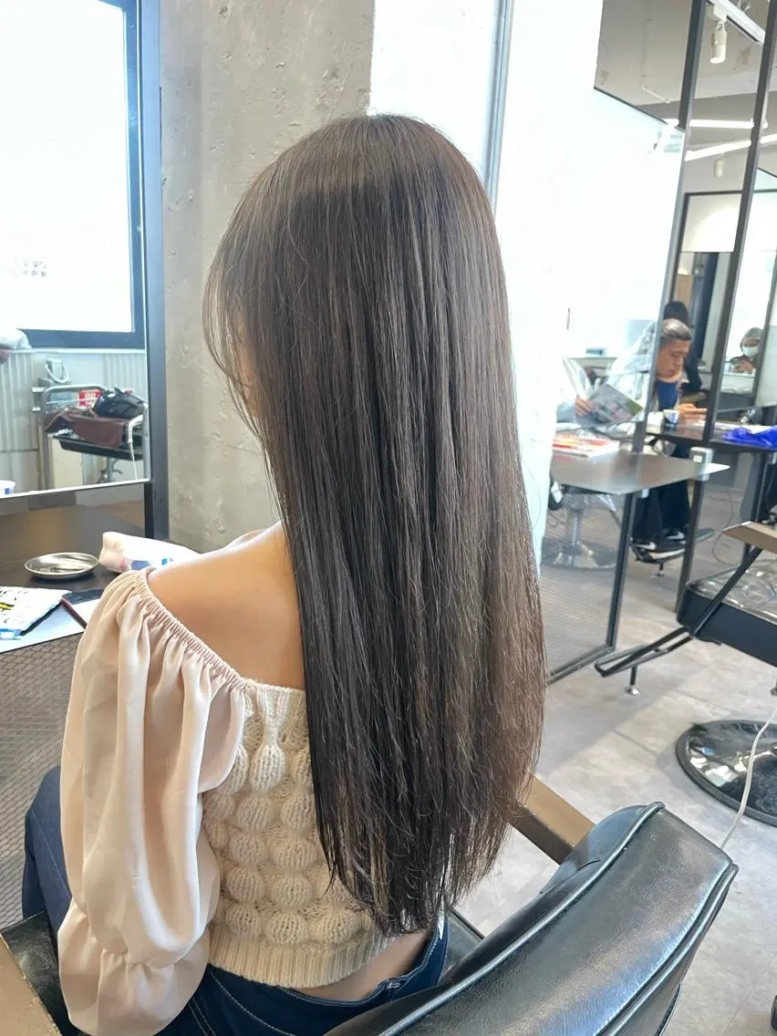 ロング カラー カット ヘアカラー トリートメント 色気レイヤー& ショートはお任せ🌟のヘアスタイル