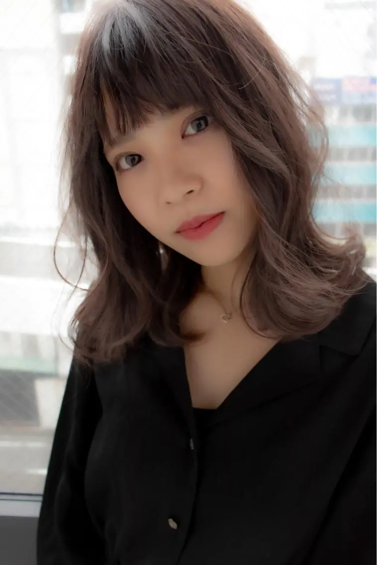 ミディアム lit hair 髪質改善サロンのマツエク・マツパデザイン