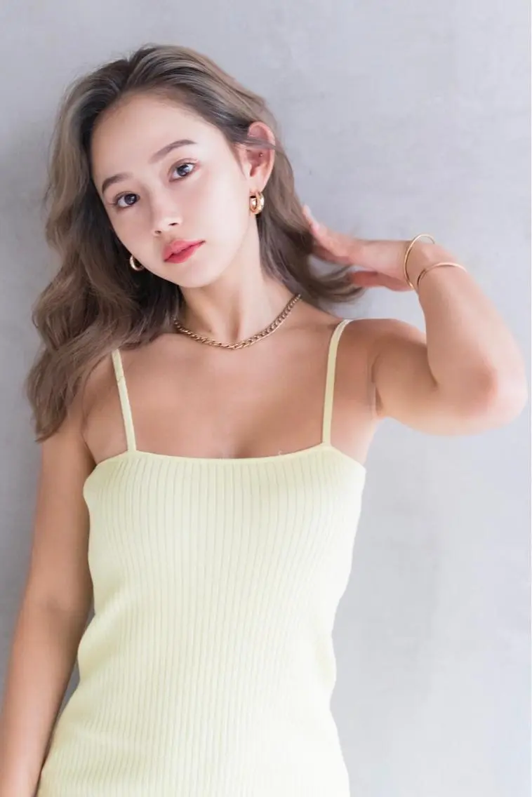 セミロング カラー ヘアアレンジ ベージュカラー ヘアカラー トリートメント ヘアセット 金子 廉のヘアスタイル
