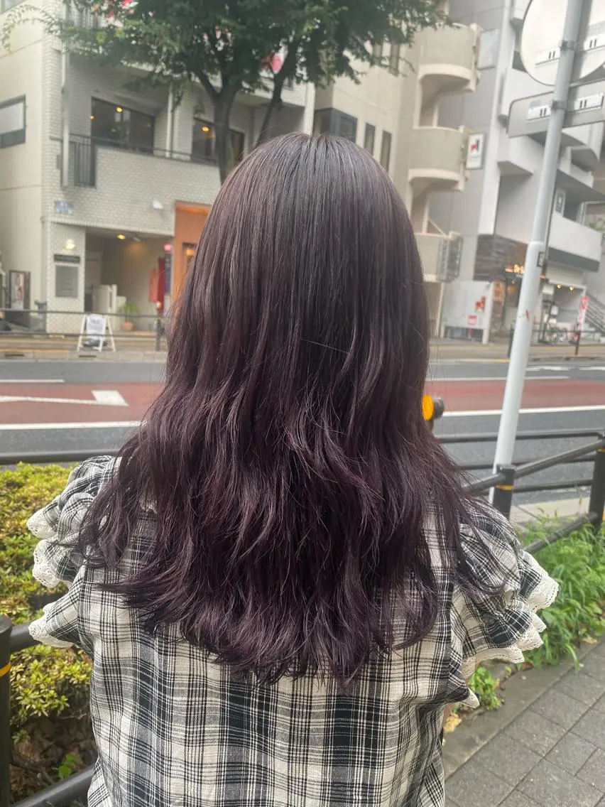 ロング カラー ヘアアレンジ TSUNA 🌙 Lim 五反田のマツエク・マツパデザイン