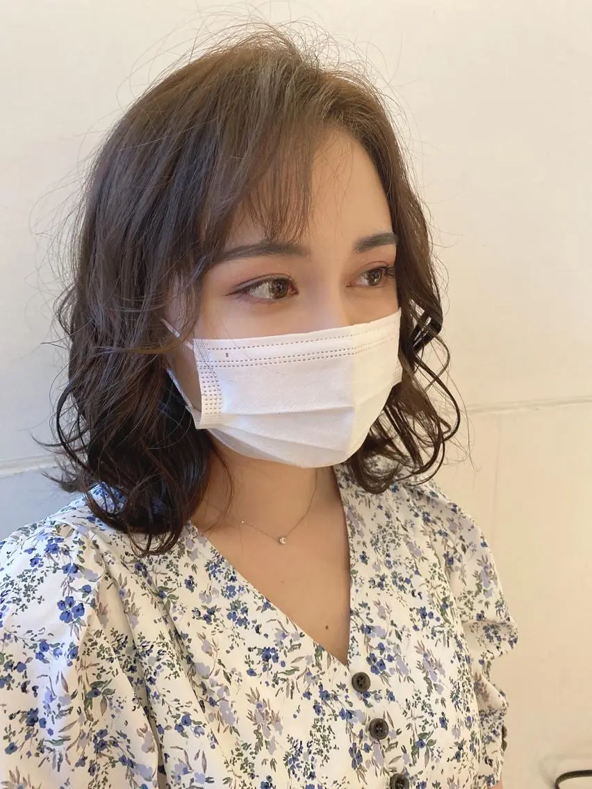 ミディアム 勝沼 佑季のヘアスタイル