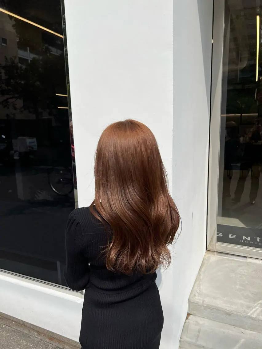 ロング ヘアカラー トリートメント よしのり genieeのヘアスタイル