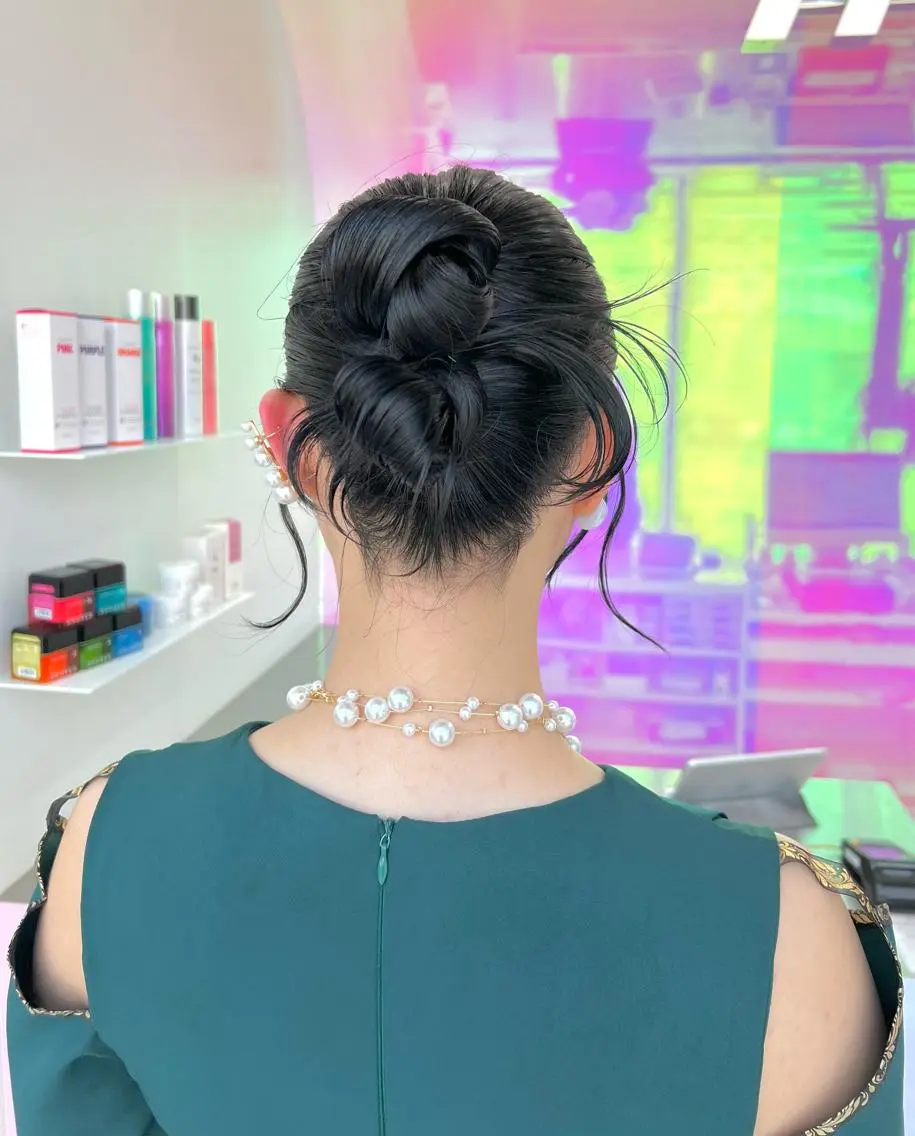 ミディアム カラー パーマ ヘアアレンジ メンズ キッズ ネイル マツエク・マツパ アイブロウ 子どものヘアアレンジ KANAMI 🌏のヘアスタイル