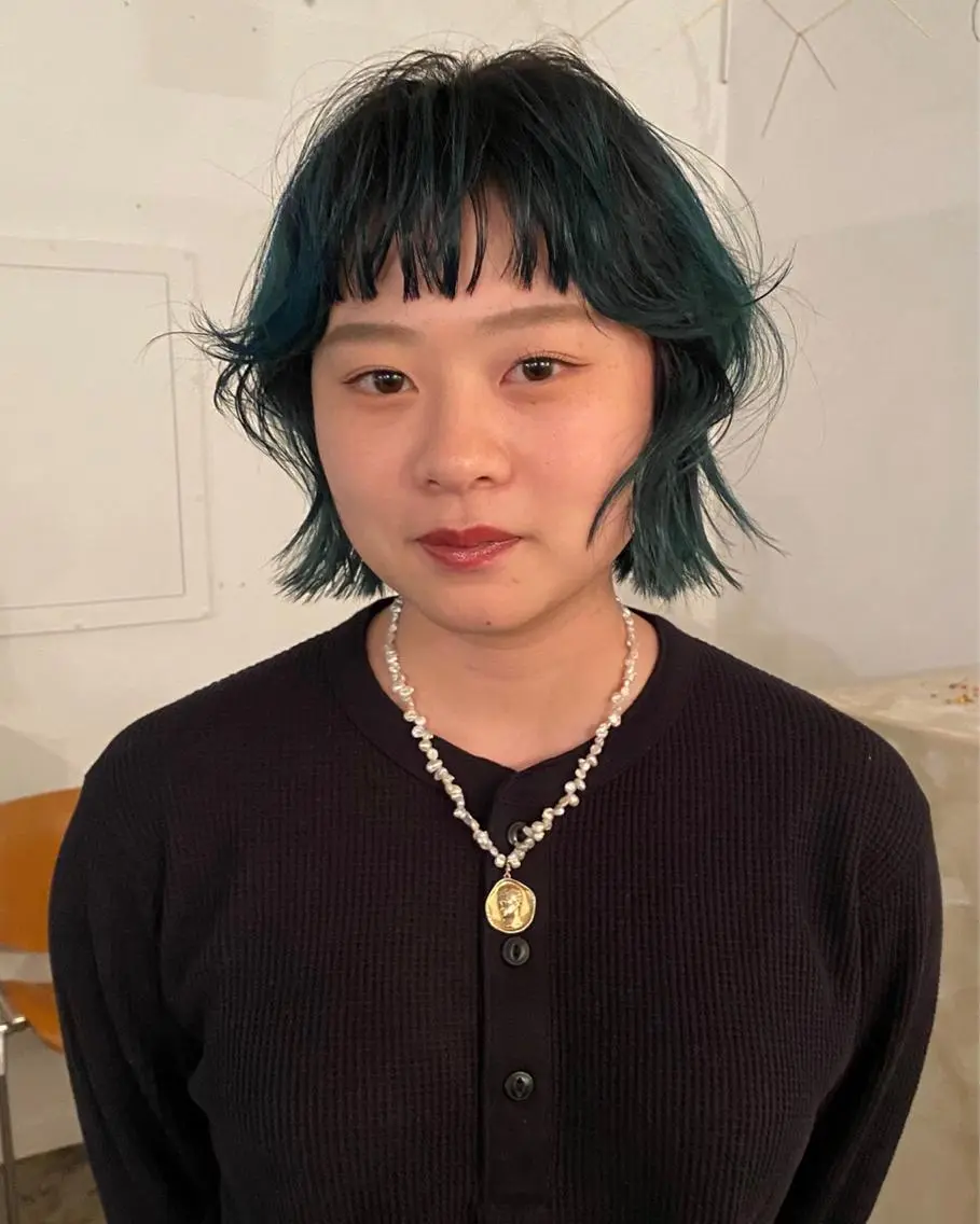 ショート カラー ヘアアレンジ 原 瑞希のヘアスタイル