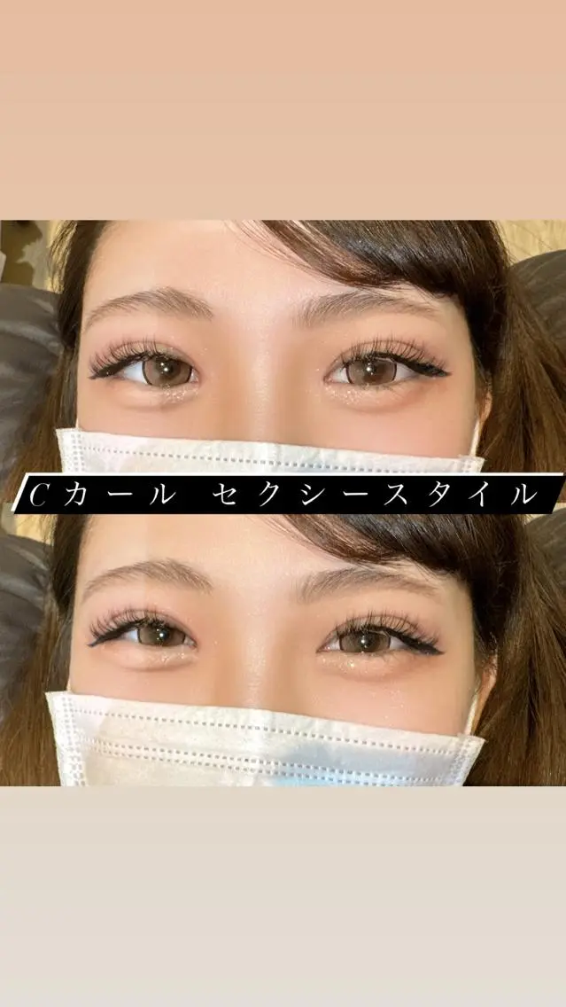 マツエク・マツパ アイブロウ Cカール キュート マツエク ♡ jyuri♡のマツエク・マツパデザイン