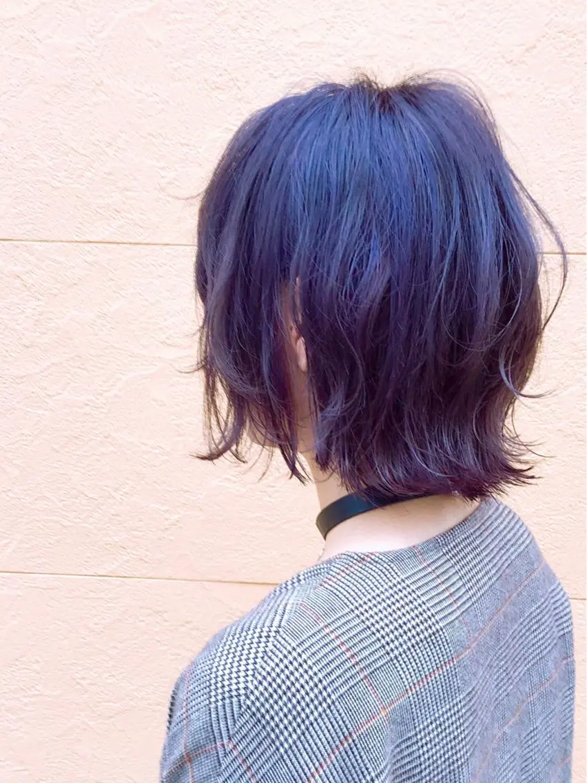 カラー white.梅田 デザインカラー🦄のヘアスタイル
