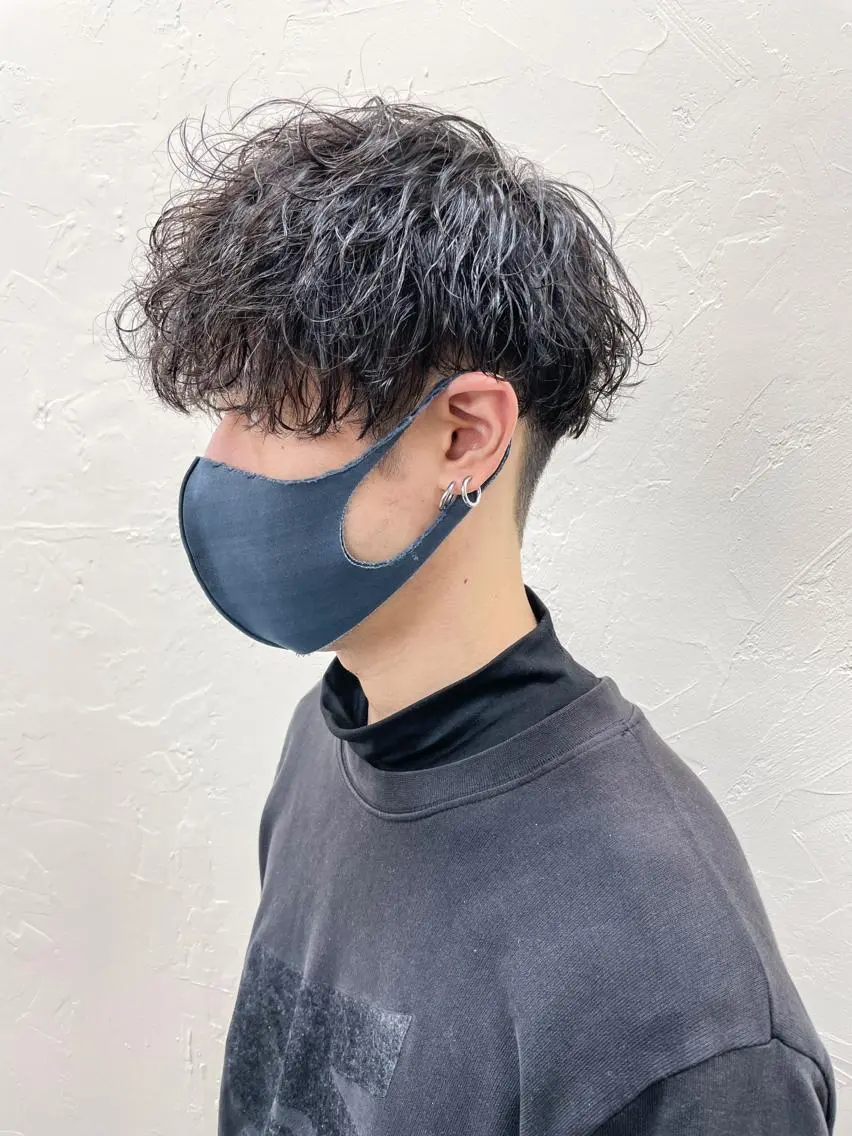ショート パーマ メンズ カット パーマ メンズパーマ メンズ特化ryoのヘアスタイル