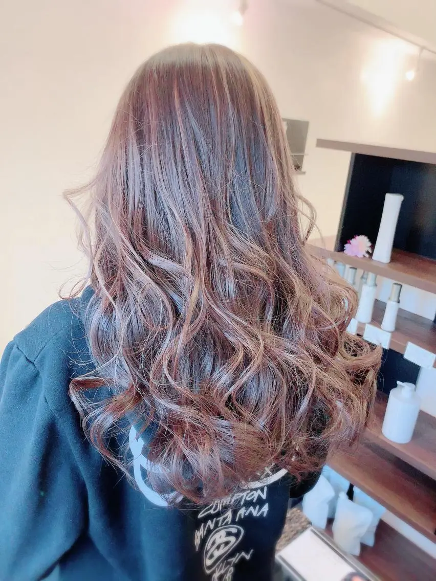 ロング カラー アッシュ アッシュブラウン ブリーチ ブラウンカラー カット ヘアカラー トリートメント 💎JADE GRACE💎のヘアスタイル