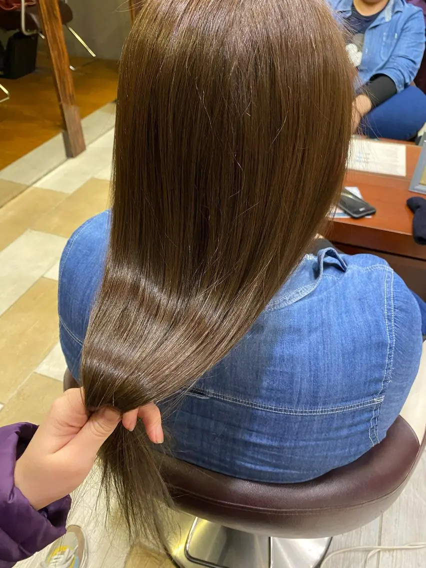 カラー 縮毛矯正 トリートメント 🦋店長🦋 ほんさわ みずきのヘアスタイル