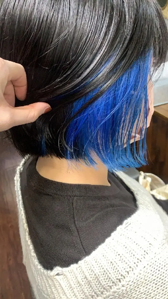 カラー ブリーチ インナーカラー chouette シュエットのヘアスタイル