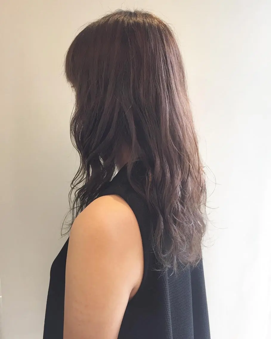 ロング パーマ カット パーマ 齋藤 咲のヘアスタイル