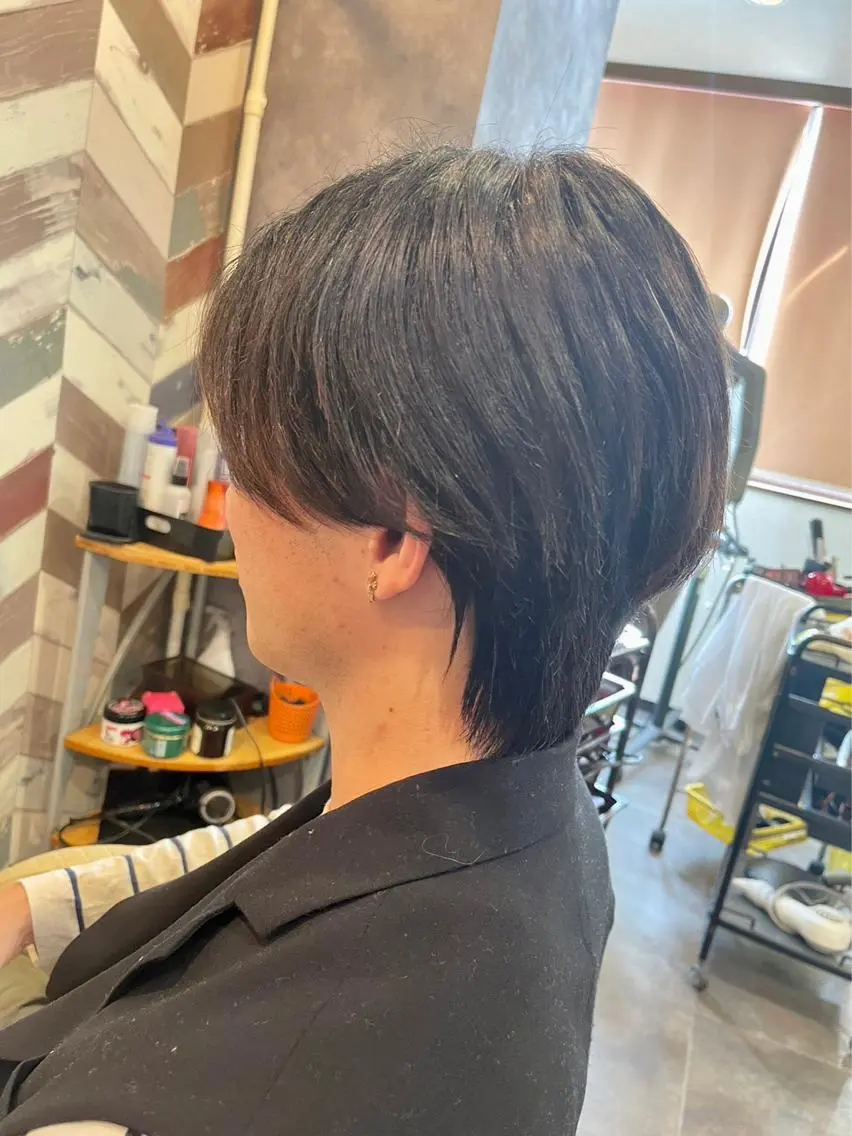 メンズ センターパート メンズウルフカット ウルフカット カット stylist 静音「LEON」のヘアスタイル