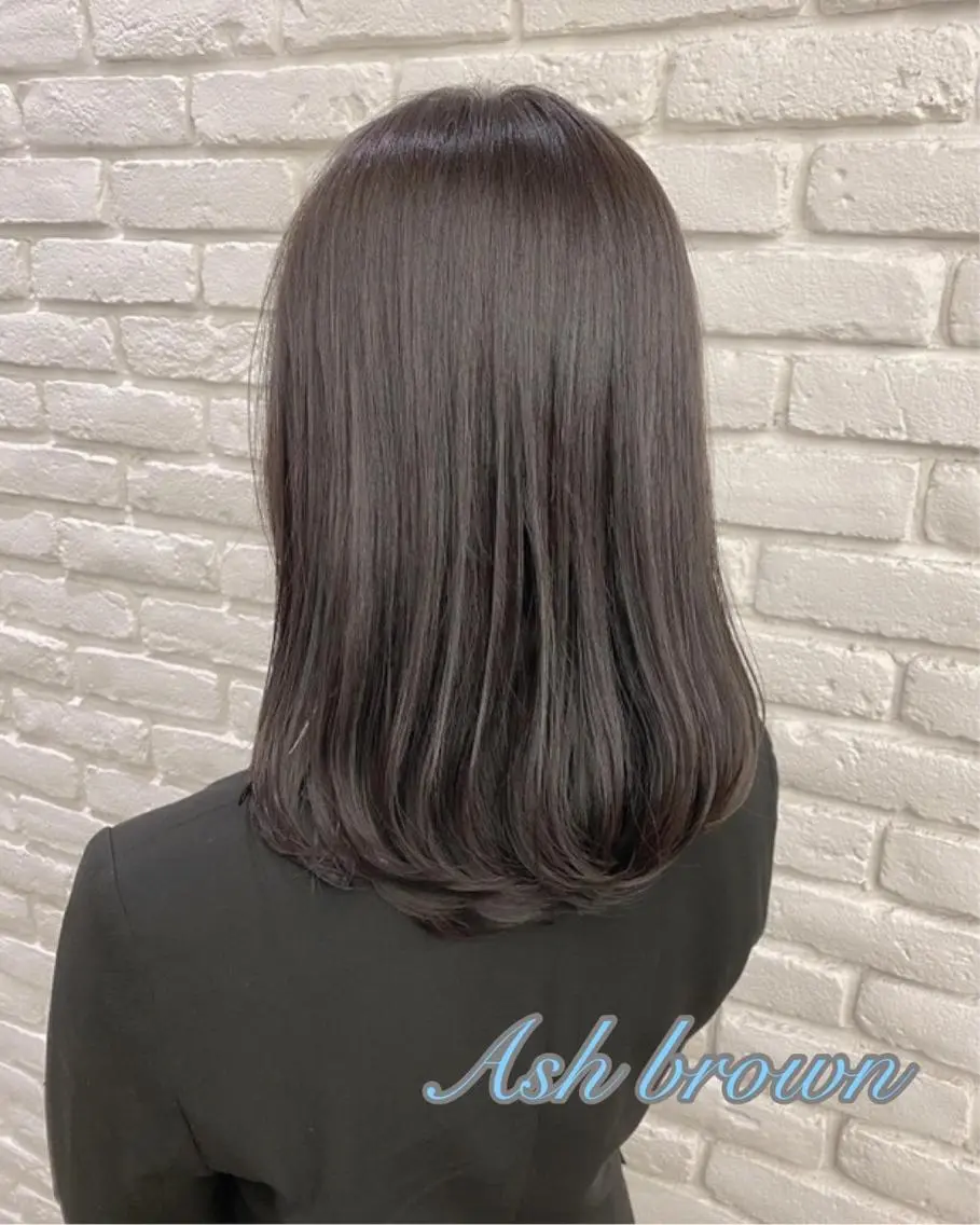 ミディアム カラー 透明感カラー🌿 グレージュ🐺陽介のヘアスタイル