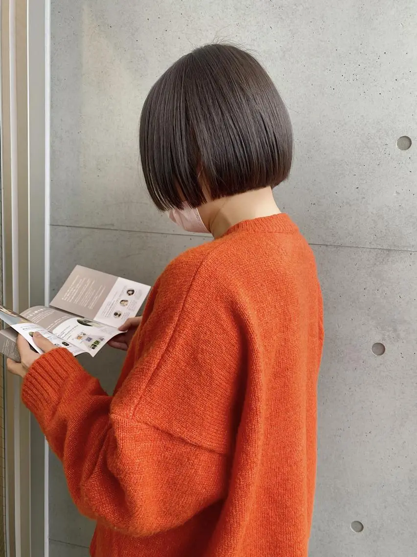 ショート 切りっぱなしボブ ボブ 似合わせカット 外ハネヘア CRAFT hairdesignのヘアスタイル